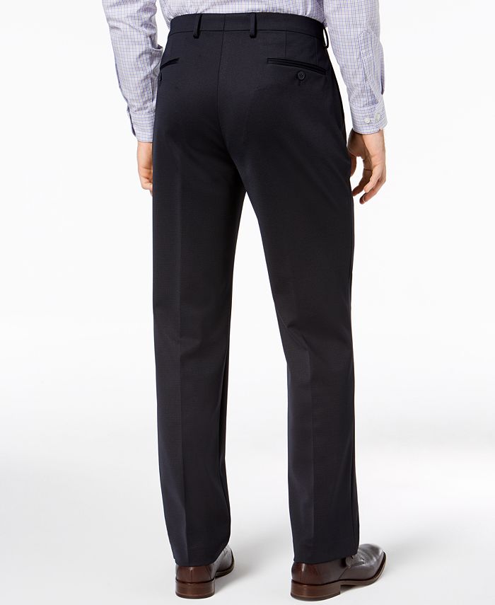 Van Heusen Flex Men's Slim-Fit Stretch Navy Tic Suit & Reviews - Suits ...