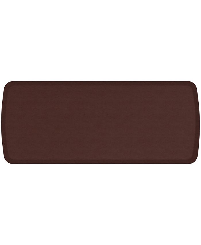 GelPro Elite Anti-Fatigue Kitchen Comfort Mat 20x48 inch Vintage Leather Rustic Brown Red