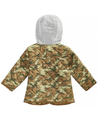 First Impressions Baby Boys Layered-Look Printed Hooded Jacket, Created for Macy's