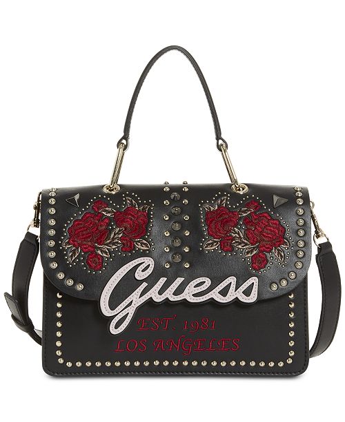 GUESS In Love Logo Top Handle Shoulder Bag & Reviews - Handbags ...