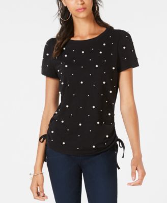 INC International Concepts - Cotton Pearl Stud T-Shirt