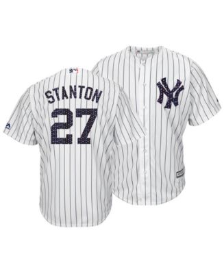 Majestic Men's Giancarlo Stanton New York Yankees Pitch Black Jersey -  Macy's