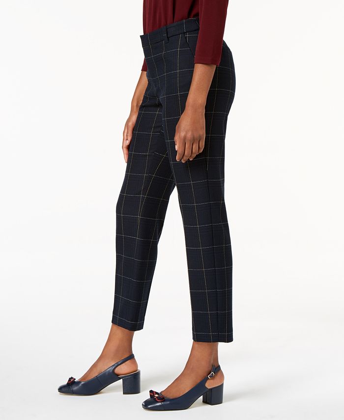 printed ankle pants