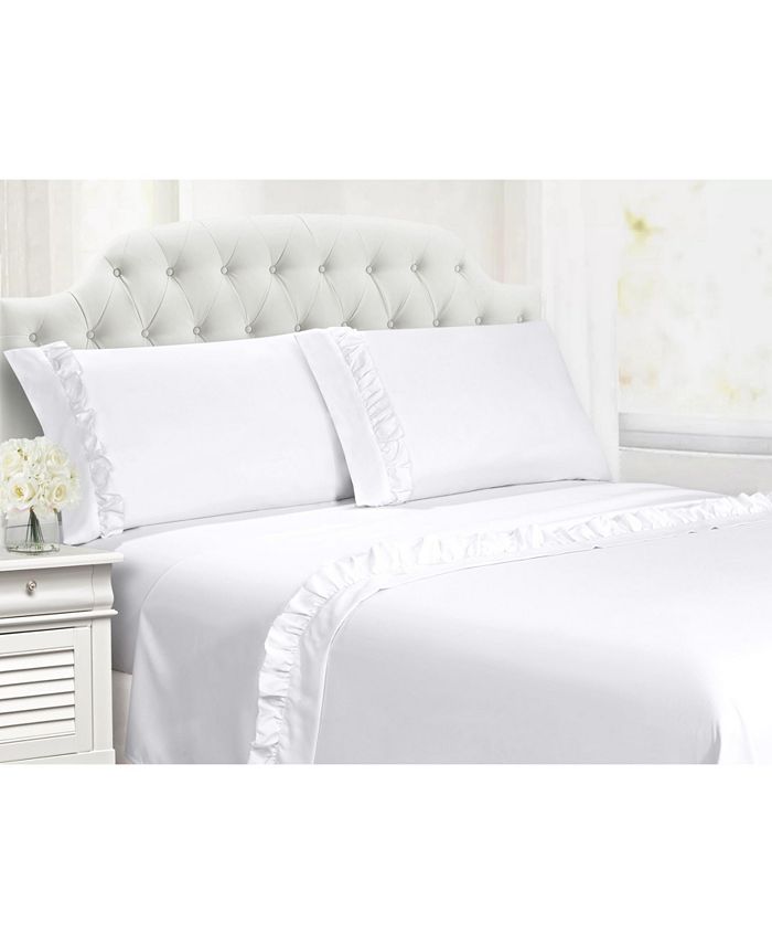 Cathay Home Inc. Cathay Home Ruffle Hem Sheet Set Collection Macy's