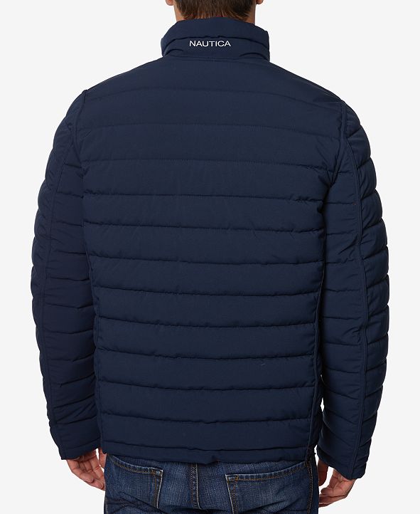 Nautica Men's Quilted Stretch Reversible Jacket & Reviews - Coats ...