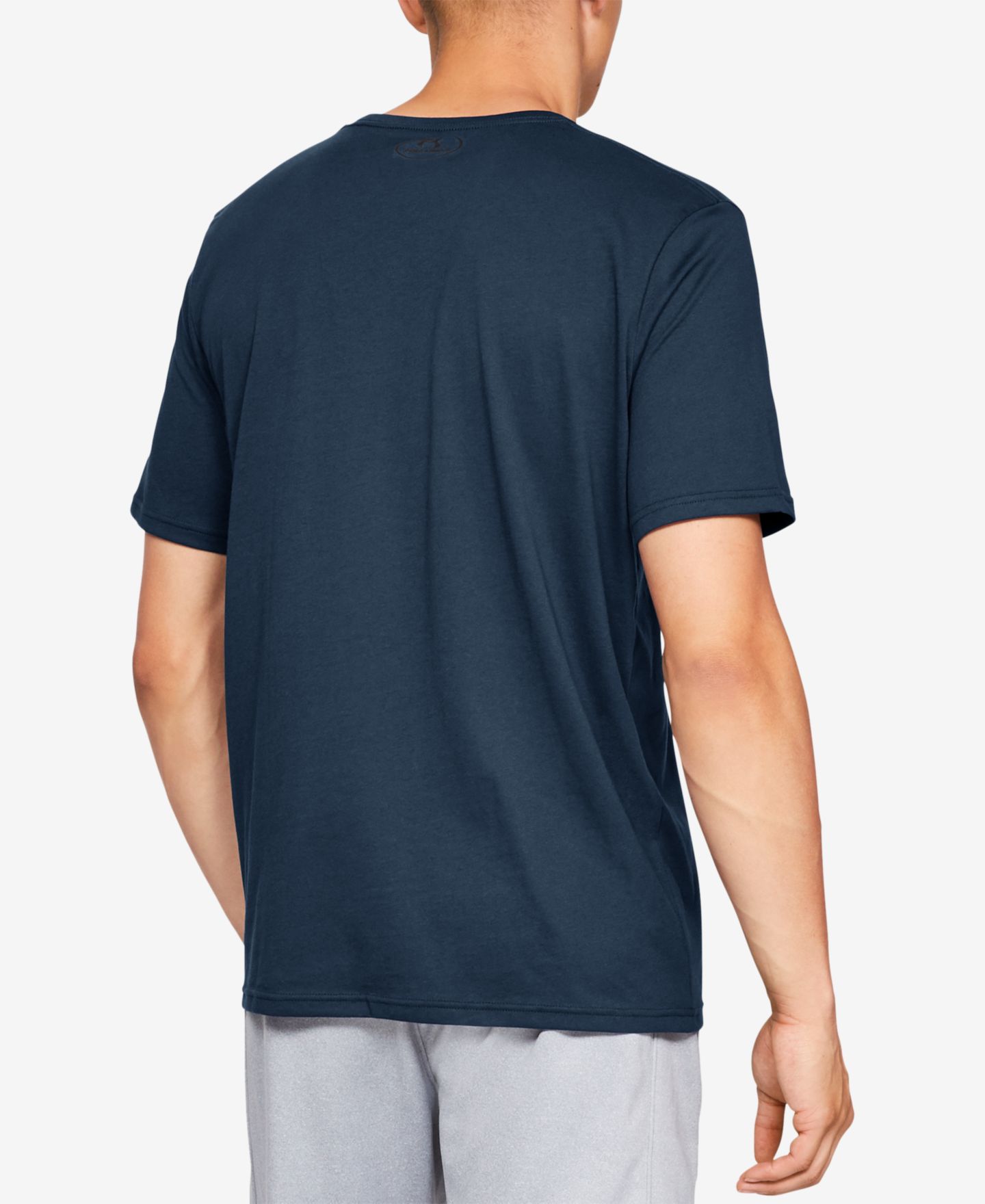 Мужская футболка Under Armour Sportstyle Left Chest Short-Sleeve, цвет: Тёмно-синий — фото 2
