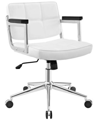 Modway Portray Mid Back Upholstered Vinyl Office Chair