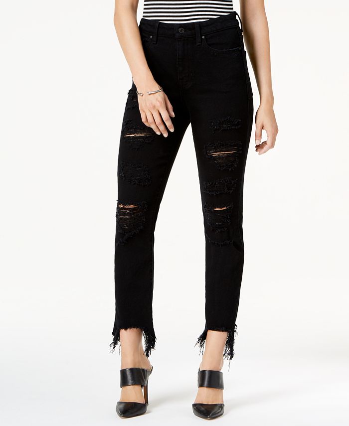 GUESS Ripped Skinny Jeans - Macy's