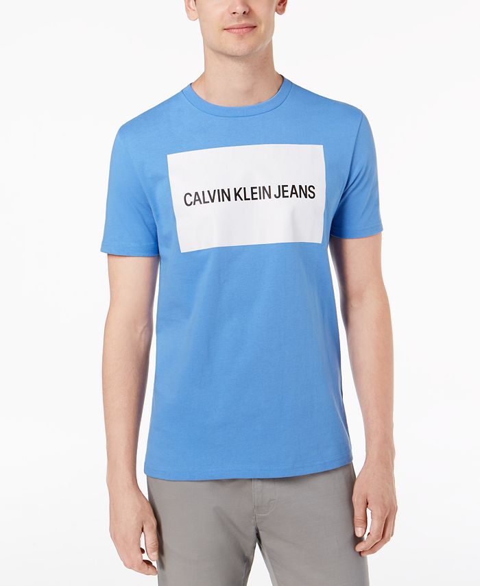 Calvin Klein Jeans Men's Logo-Print T-Shirt - Macy's