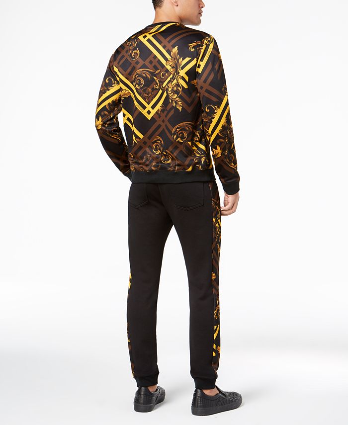 Versace Men's Baroque-Check Sweatshirt & Reviews - Hoodies ...