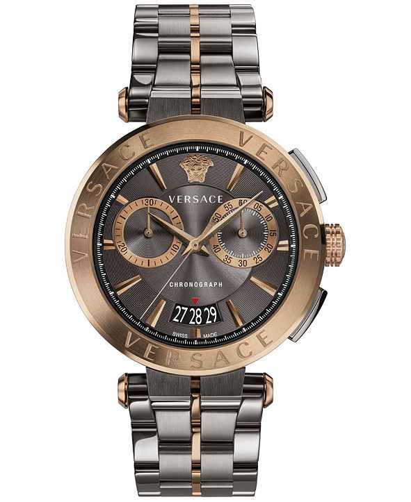 Versace two tone men's watch Clearance