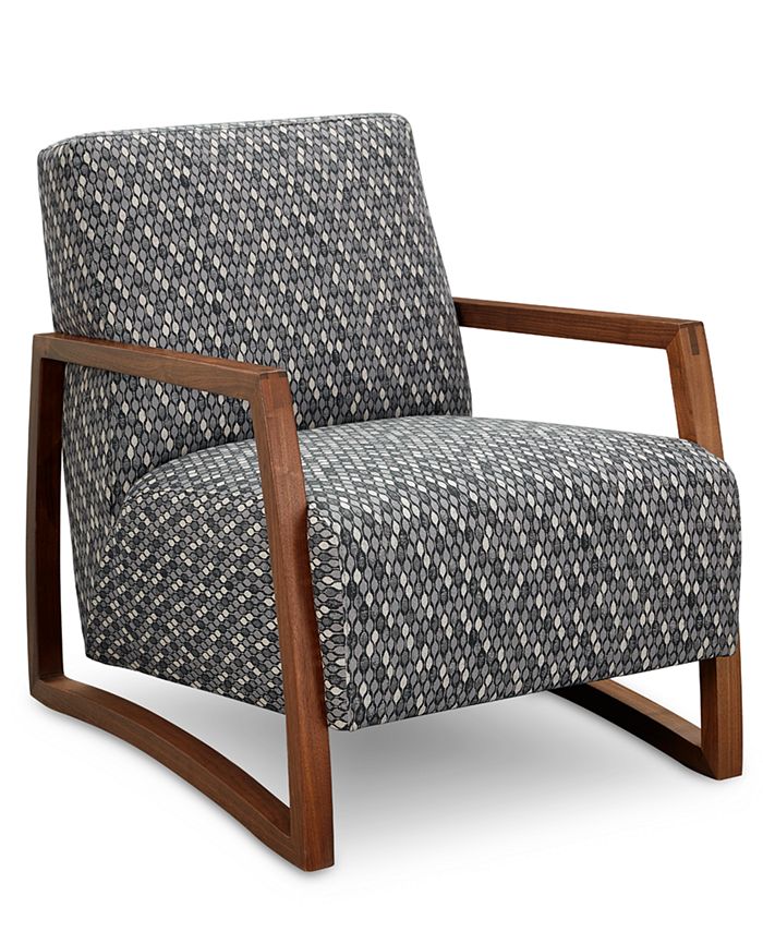 Furniture Clarke II 28" Wood Accent Chair, Created for Macy's Macy's