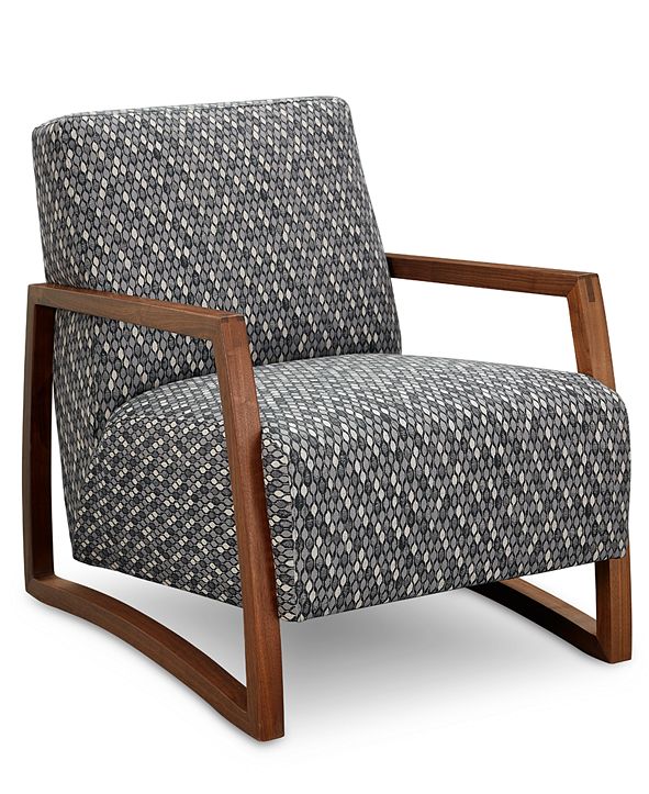 Furniture Clarke II 28" Wood Accent Chair, Created for Macy's & Reviews