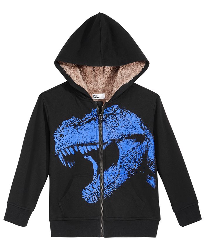 Epic Threads Toddler Boys Dino-Print Fleece-Lined Hoodie, Created for ...