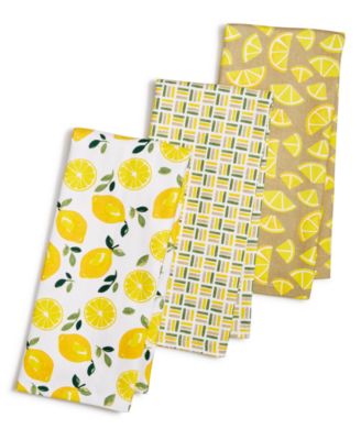 Martha Stewart Collection - 3-Pc. Citrus Kitchen Towel Set