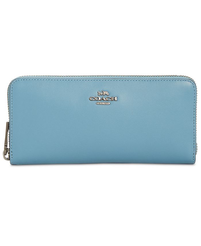 COACH Slim Accordion Zip Wallet in Smooth Leather - Macy's