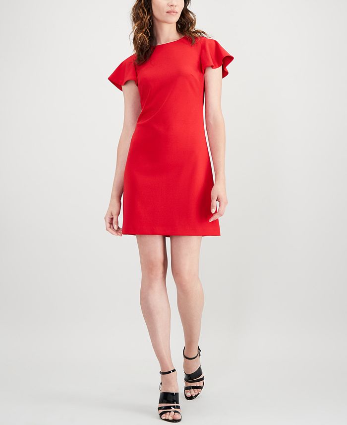 Calvin Klein FlutterSleeve Mini Dress Macy's
