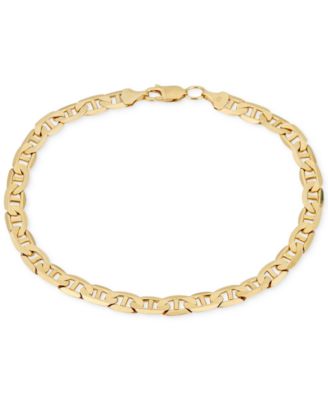 Men's Solid Mariner Chain Bracelet (5-5/8mm) in 10k Gold