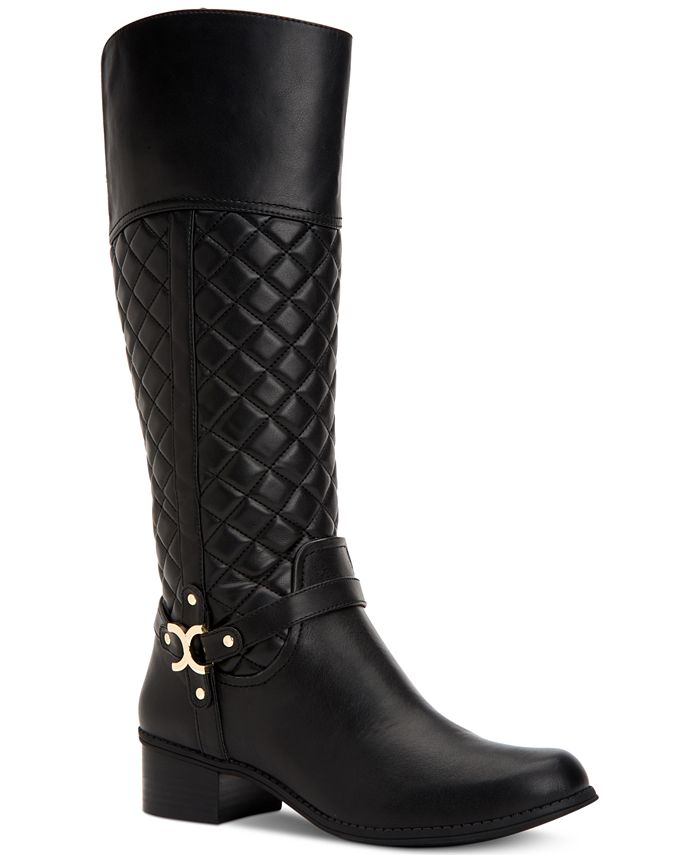 Charter Club Helenn Wide-Calf Riding Boots, Created for Macy's - Macy's