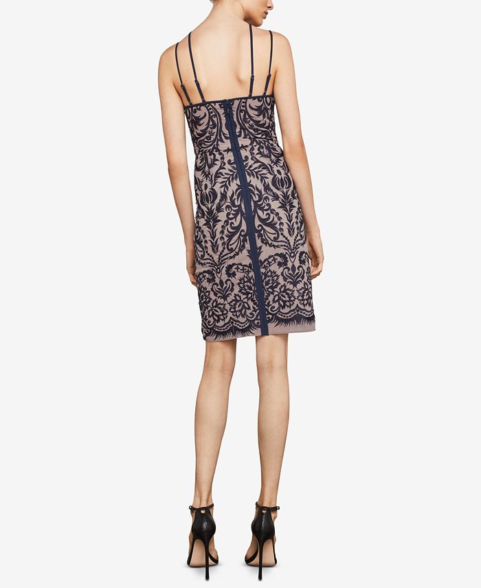Bcbg embroidered 2025 halter dress