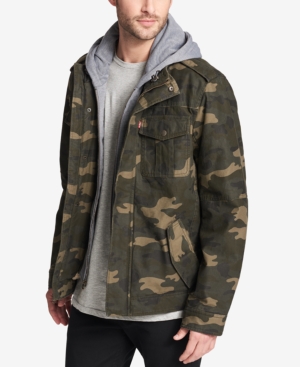 Levi's Men's Sherpa Lined Two Pocket Hooded Trucker Jacket