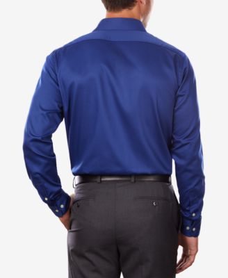 Men's Classic/Regular Fit Stretch Wrinkle Free Sateen Dress Shirt