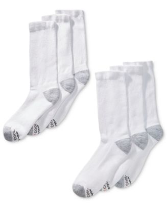 Hanes Men's 6-Pk. X-Temp Crew Socks - Macy's