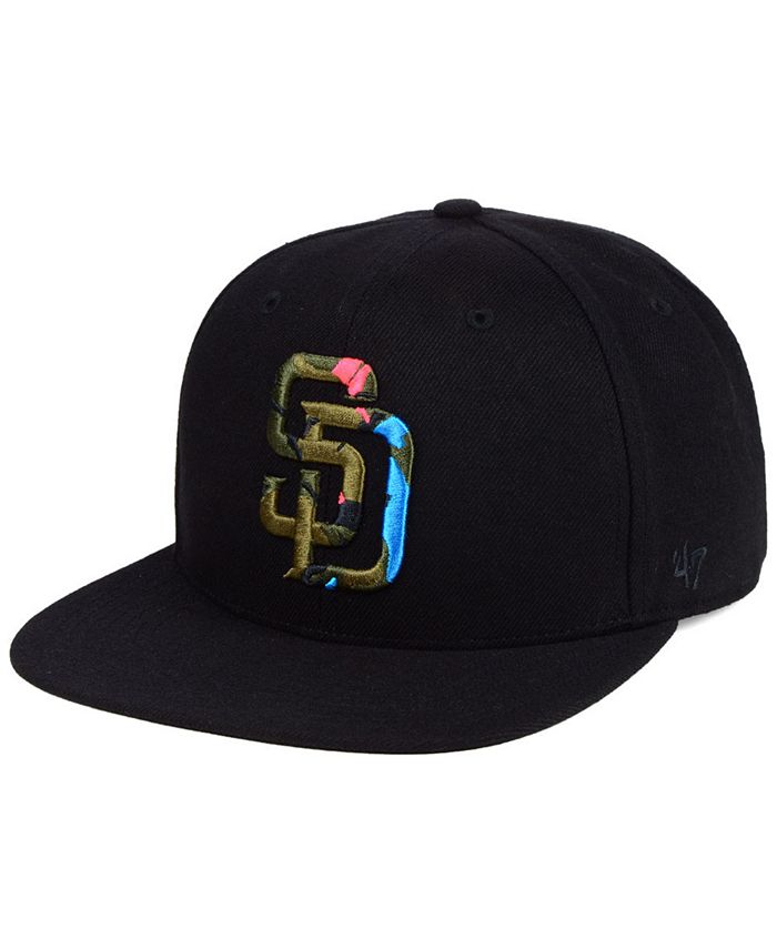 '47 Brand San Diego Padres Camfill Neon Snapback Cap - Macy's