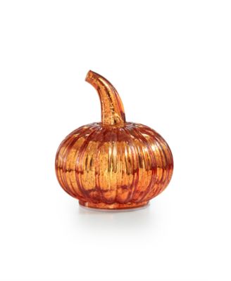 Martha Stewart Collection - Halloween 5" Mercury Glass Pumpkin with LED Lights