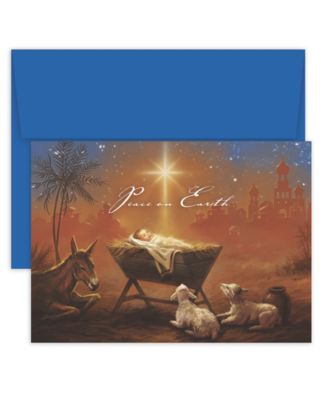 Masterpiece Studios - Baby Jesus with Animals Boxed Cards
