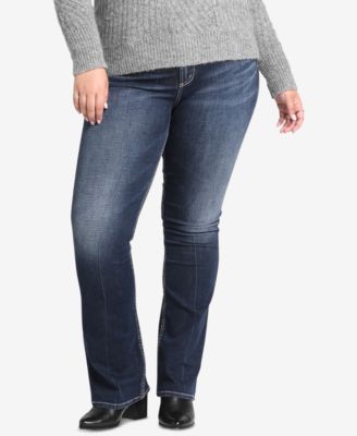 Silver Jeans Co. - Plus Size Avery High-Rise Curvy-Fit Boot-Cut Jeans