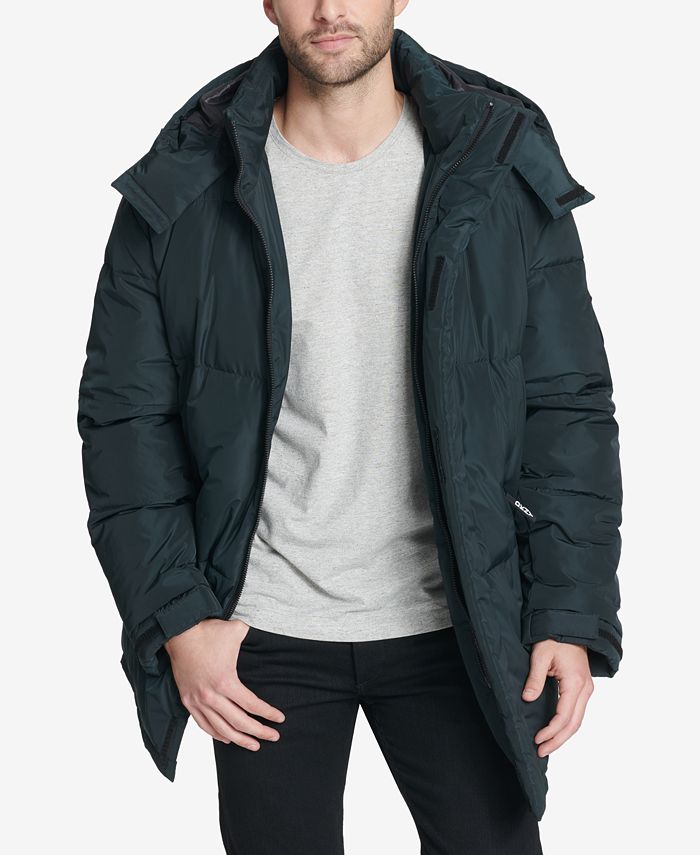 Dkny men's hooded bubble parka on sale