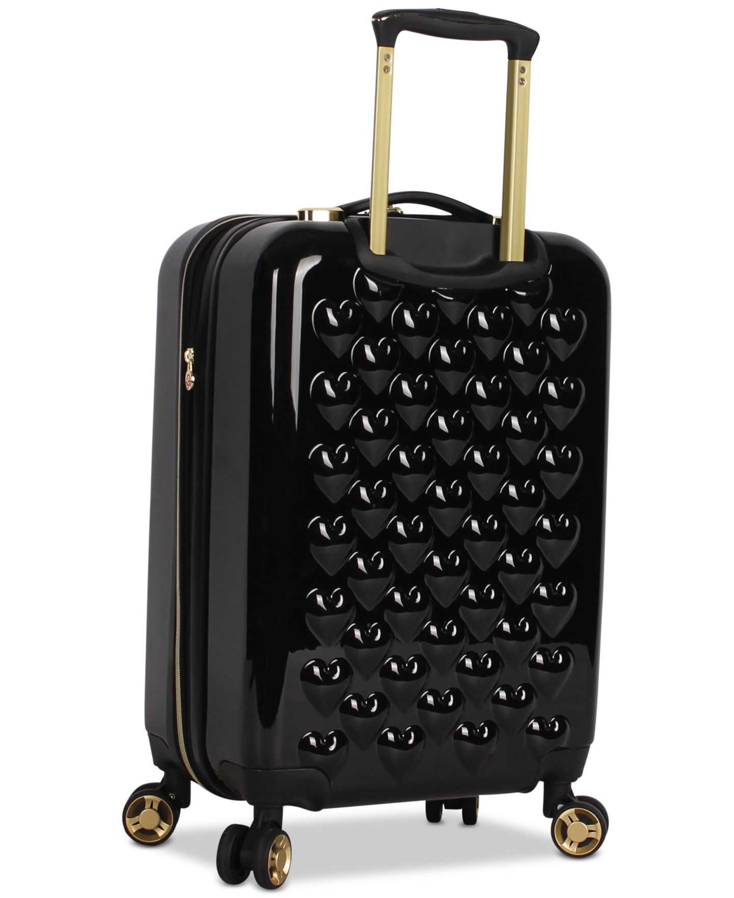 Чемодан Betsey Johnson Heart To Heart Small Carry-on Spinner, цвет: Чёрный — фото 3