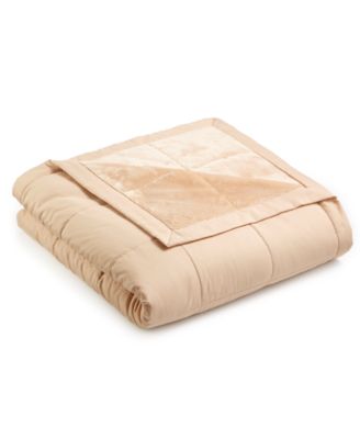 Martha Stewart Collection - Down Alternative Reverse to Plush Full/Queen Blanket