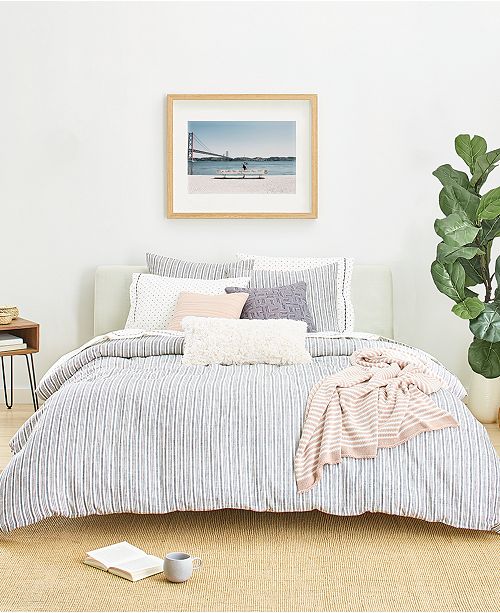Splendid Laguna Stripe Full Queen Duvet Cover Set Created For