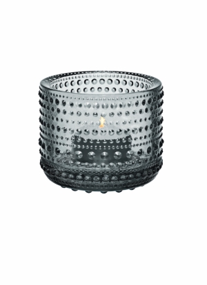 Iittala Kastehelmi Tealight Candleholder In Grey