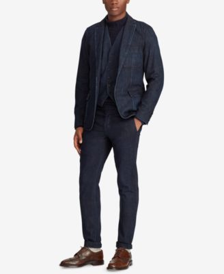 <古着>モーガン様Ralph Lauren ジャケット Polo Ralph Lauren Men's Morgan Denim Suit Jacket - Macy's
