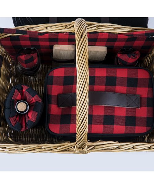 Picnic Time Somerset Red Picnic Basket Outdoor Dining & Picnic