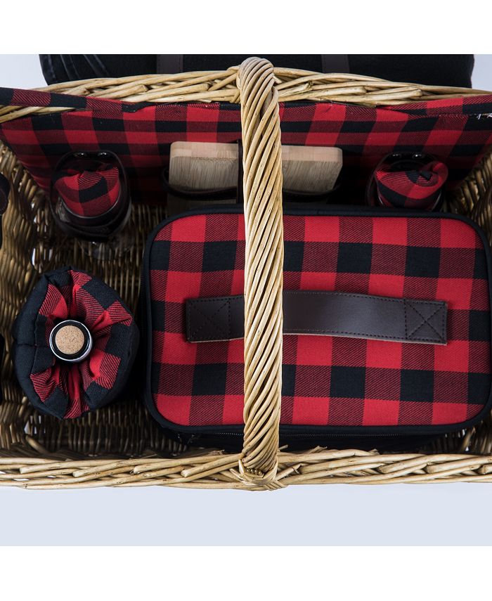 Picnic Time Somerset Red Picnic Basket Macy's