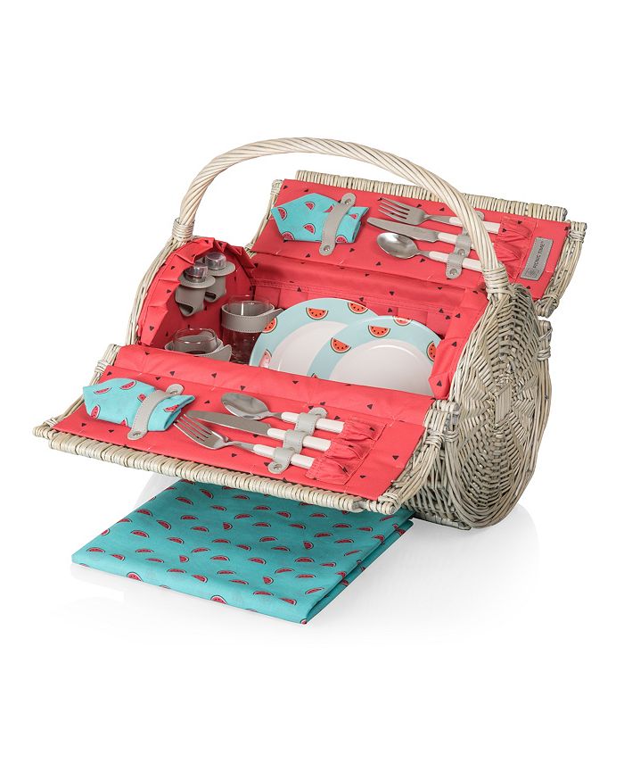 Picnic Time Watermelon Barrel Picnic Basket & Reviews Outdoor Dining & Entertaining Dining
