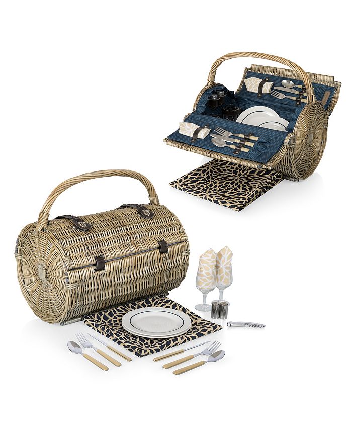 Picnic Time Dahlia Barrel Picnic Basket Macy's