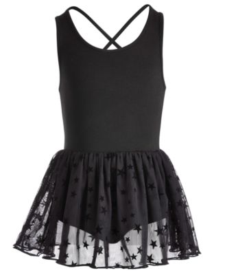 macys girls black dress