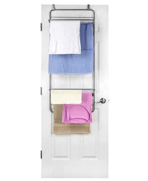 Sunbeam Steel Over The Door Towel Dryer Rack Grey Reviews