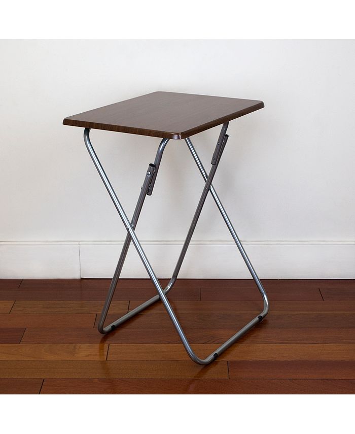 Home Basics Tv Folding Table, Cherry Macy's