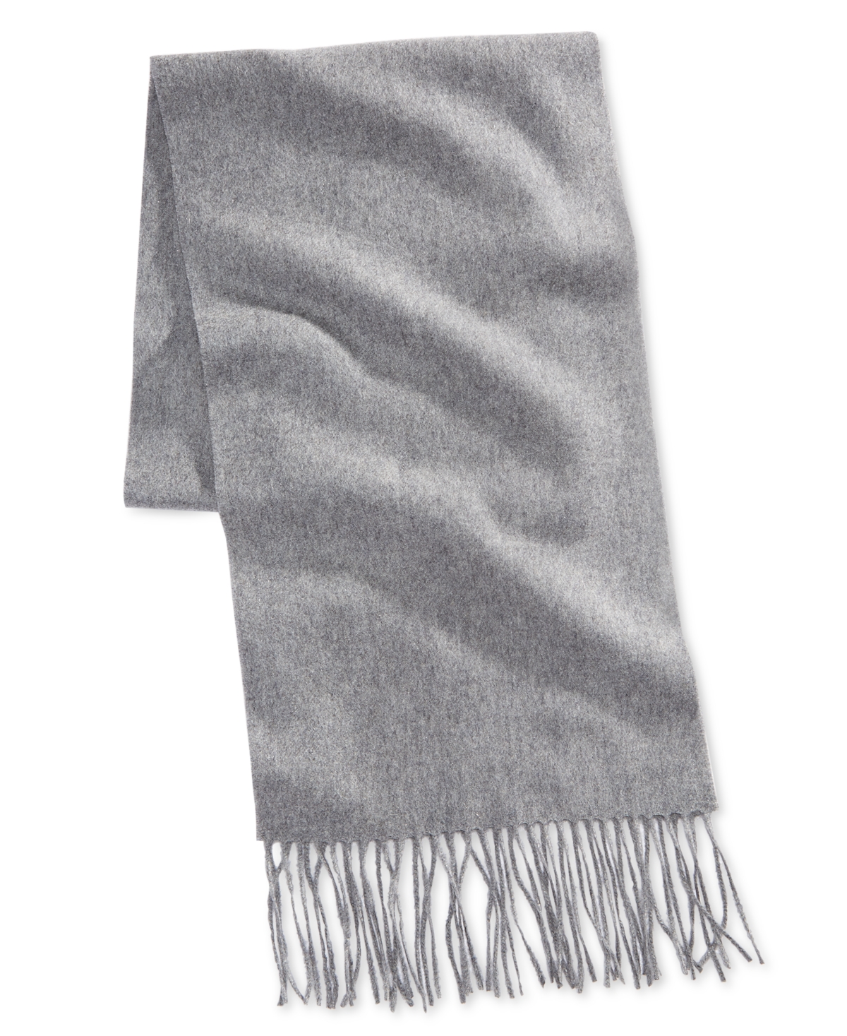 Club Room Men's 100% Cashmere Scarf, Created For Macy's In Light Grey