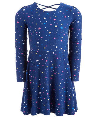 Epic Threads Little Girls Star-Print Dress, Created for Macy's - Macy's
