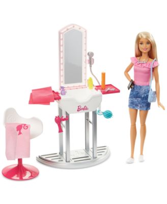 barbie doll and playset