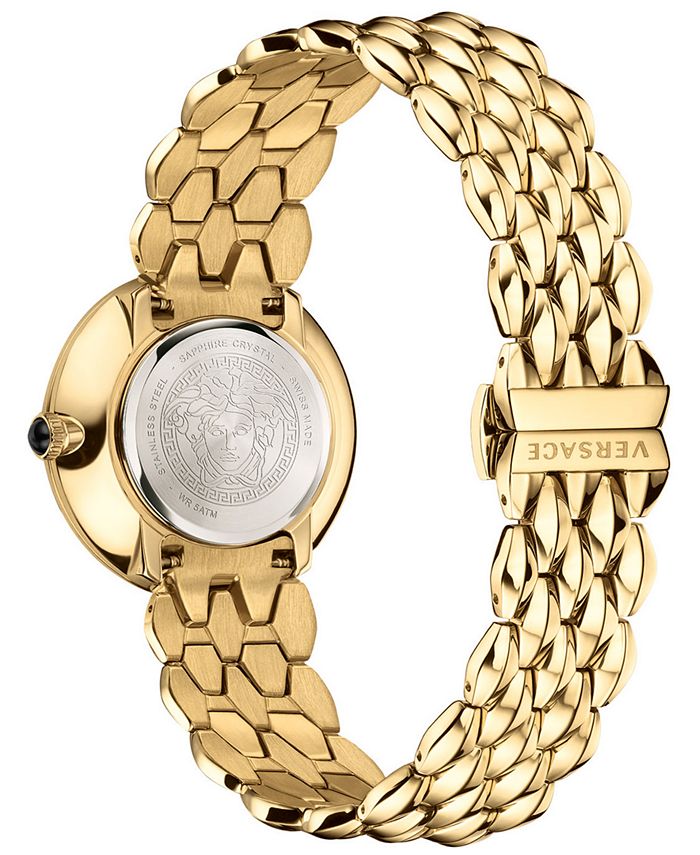 Versace Women's Swiss VFlare Diamond (1/3 ct. t.w.) GoldTone