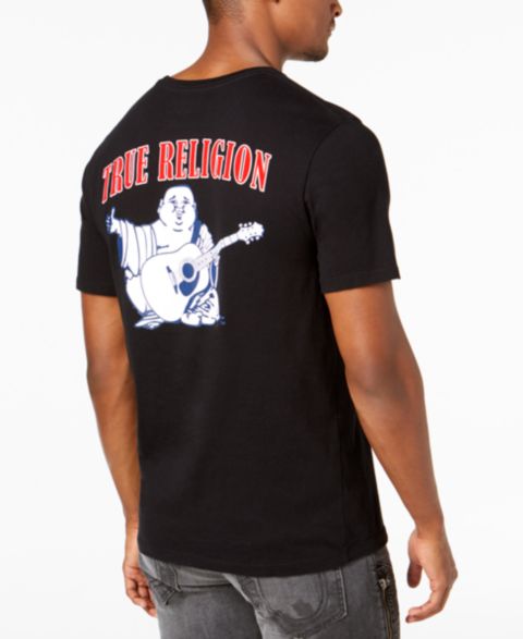 Мужская футболка True Religion Buddha Logo Crewneck Short Sleeve, цвет: Чёрный