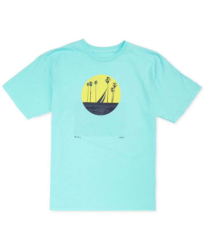 Nautica Men's Colorblocked Sun Graphic T-Shirt - Macy's